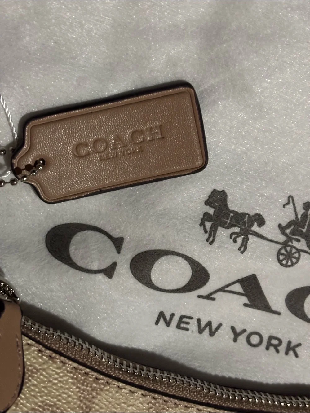 Brown and Tan Designer Shoulder Bag